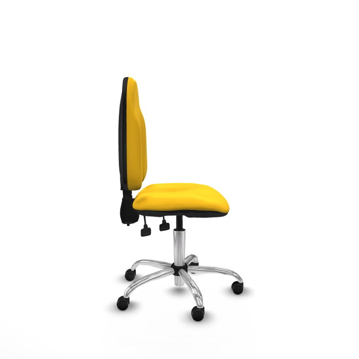 PIQUERAS Y CRESPO Silla de oficina Algarra sin brazos, color Amarillo PIQUERAS Y CRESPO Silla de oficina Algarra sin brazos, color Amarillo
