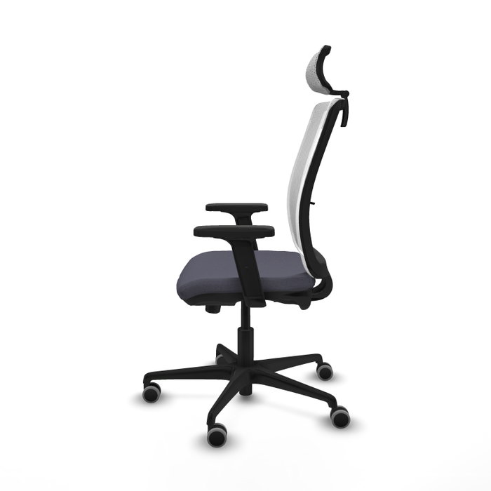 PIQUERAS Y CRESPO Silla de oficina Haches Gris oscuro y Blanco PIQUERAS Y CRESPO Silla de oficina Haches Gris oscuro y Blanco