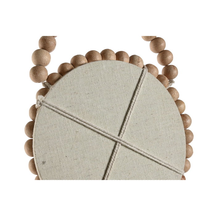 DKD Home Decor Set de 3 Espejos de Madera y Cristal con Bolitas