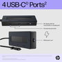 HP Hub USB-C Multiport 4K para Portátiles, Conexión Versátil y Carga