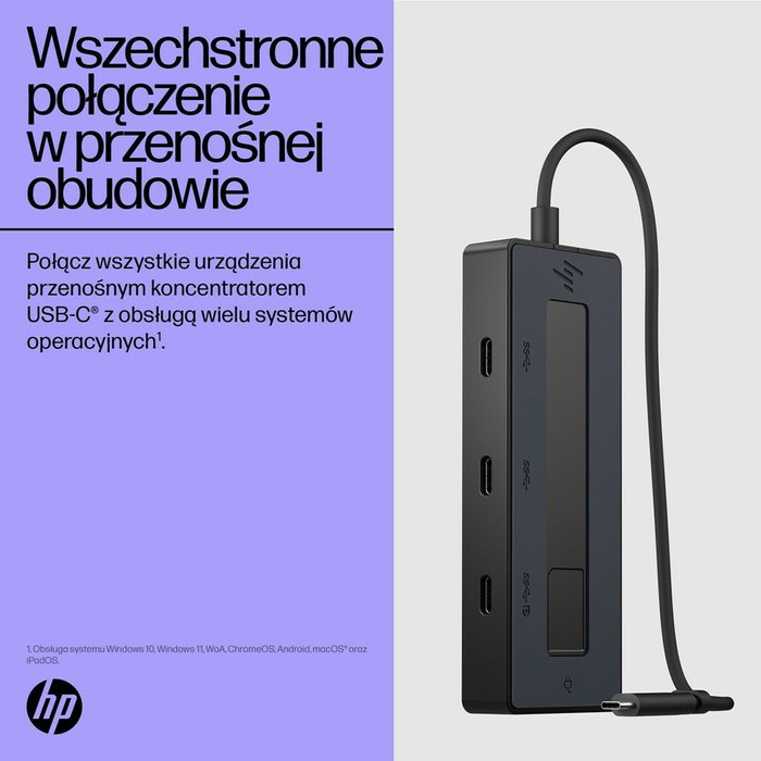 HP Hub multipuerto USB-C 4K 6G843AA HP Hub multipuerto USB-C 4K 6G843AA