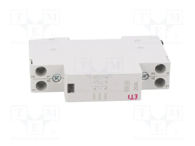 ETI POLAM Contactor 2-polar de instalación 20A 230VAC NA x2 Serie R