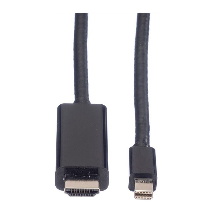 VALUE Cable Mini DisplayPort a DisplayPort 11.99.5795, 1 m, Macho a Macho, Negro, UHD 4K 3840x2160 Pixeles, DisplayPort 1.2, Plug and Play