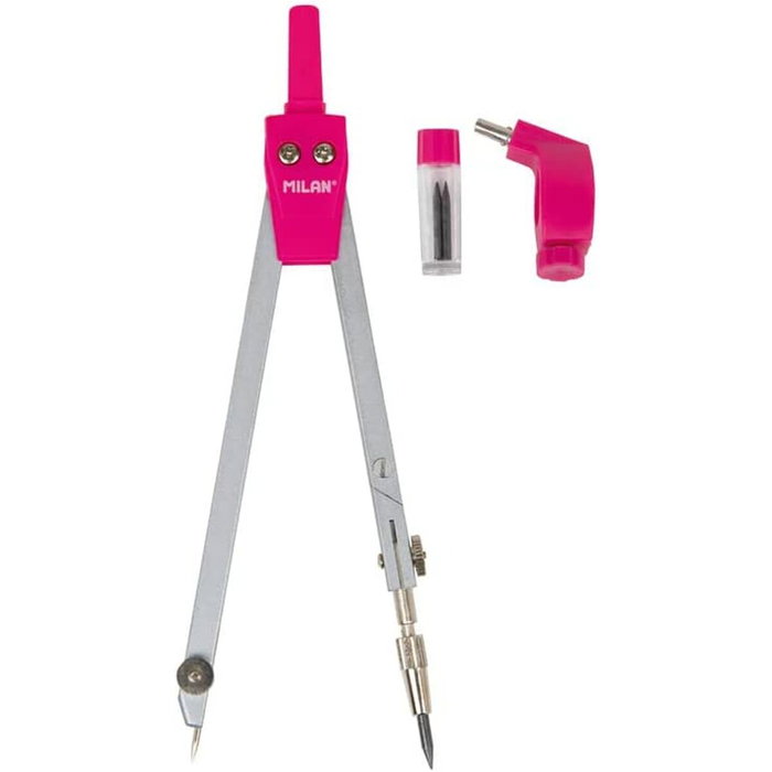 Milan Compás Universal Serie Acid Rosa con Pata Articulada