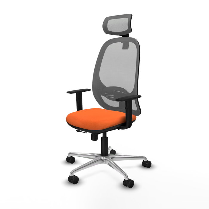 PIQUERAS Y CRESPO Silla de oficina Cilanco Naranja y Gris PIQUERAS Y CRESPO Silla de oficina Cilanco Naranja y Gris