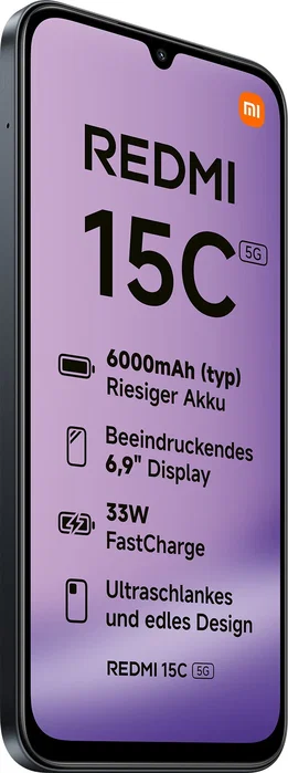 Xiaomi Redmi 15C 5G 4GB 128GB Midnight Black