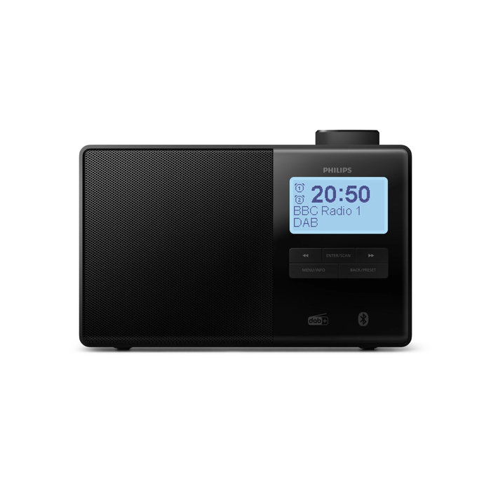 Philips TAR5600/00 Reloj Radio Digital DAB+ y FM en Negro Philips TAR5600/00 Reloj Radio Digital DAB+ y FM en Negro