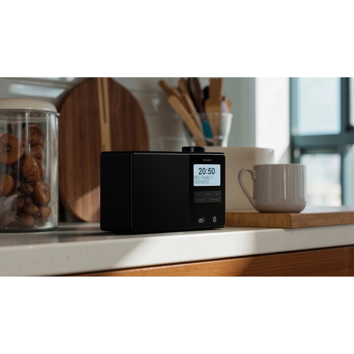 Philips TAR5600/00 Reloj Radio Digital DAB+ y FM en Negro Philips TAR5600/00 Reloj Radio Digital DAB+ y FM en Negro