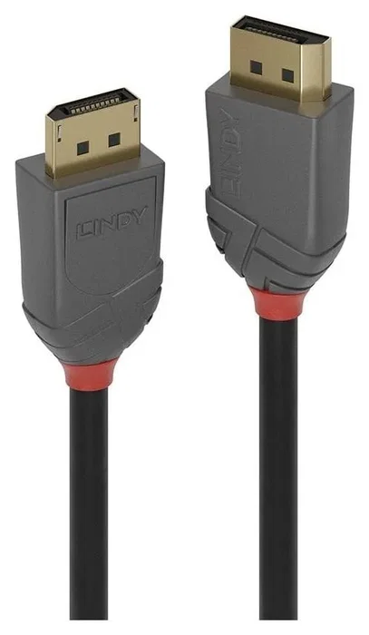Lindy Anthra Line Cable DisplayPort 1.4, 1 m, Negro/Gris Lindy Anthra Line Cable DisplayPort 1.4, 1 m, Negro/Gris