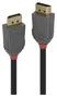 Lindy Anthra Line Cable DisplayPort 1.4, 1 m, Negro/Gris