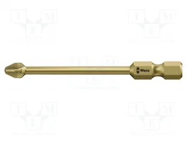 WERA Punta de destornillador Phillips PH2 1/4 pulgada 70 mm