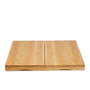 KINVARA Set de 6 tablas de cortar de bambú marrón 28cm