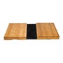 KINVARA Set de 6 tablas de cortar de bambú marrón 28cm