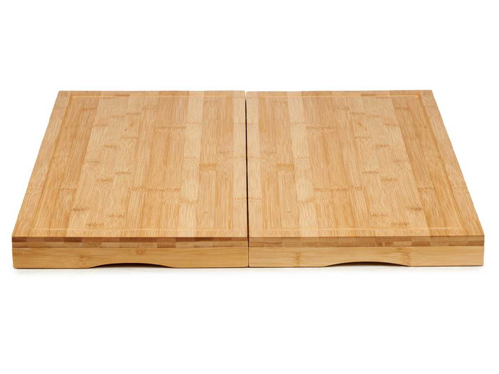 KINVARA Set 2 Tablas Bambú Cocina Vitrocerámica 28 cm (Set de 6)