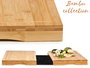KINVARA Set 2 Tablas Bambú Cocina Vitrocerámica 28 cm (Set de 6)