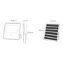 Edm Foco proyector solar con sensor 100 W 1200 lm 6500 K luz fría
