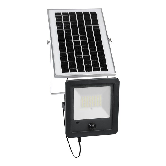 EDM Proyector Solar LED 100W, 1200 Lm, Sensor Movimiento y Crepuscular, IP65, Mando a Distancia, Luz Fría 6500K