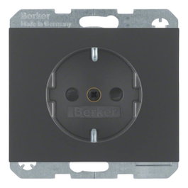Berker 47357006 Toma de corriente Schuko antracita mate lacado