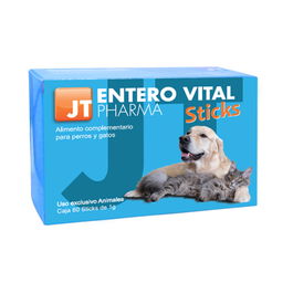 Enterovital Sticks Polvo para Perro y Gato, 60 Unidades de 1 gr Cada Una