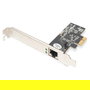 Digitus Tarjeta de Red Interna Ethernet PCI Express 2.5 Gigabit (2.5G) 4-Speed 2500 Mbit/s - Realtek RTL8125B, Compatible con Windows 10, Plug & Play, Negro
