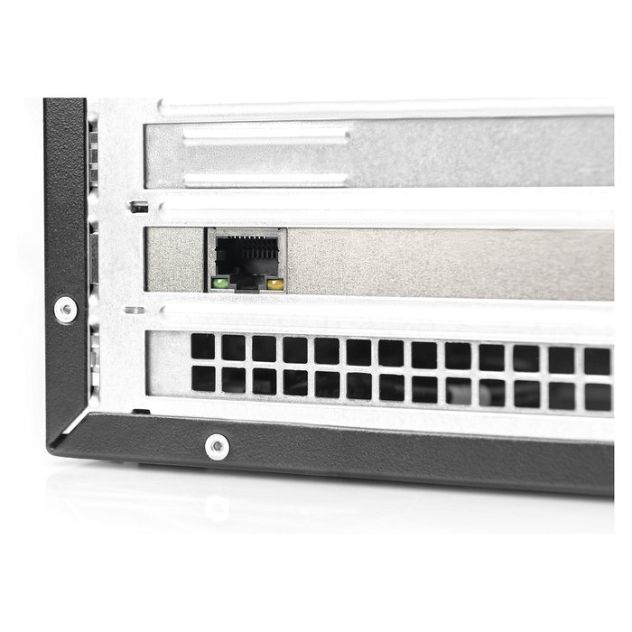 Digitus Tarjeta de Red Interna Ethernet PCI Express 2.5 Gigabit (2.5G) 4-Speed 2500 Mbit/s - Realtek RTL8125B, Compatible con Windows 10, Plug & Play, Negro