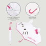 Cerdá Paraguas Manual Aplicaciones Hello Kitty 7.0 x 3.5 x 63.0 cm Blanco