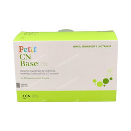 LCN Petit Cn Base 30Sbrs. Complemento alimenticio con 23 micronutrientes, probióticos y prebióticos para niños, embarazadas y lactancia