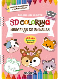 SENSEE Máscaras de animales ('3D Coloring')