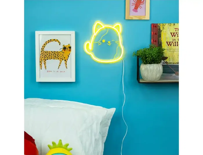 Wondee Lámpara de Neón Squishmallow Cam 22 cm x 21,5 cm x 2 cm