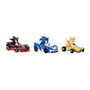 JAKKS PACIFIC Set de 3 Mini Vehículos Sonic The Hedgehog 6 cm