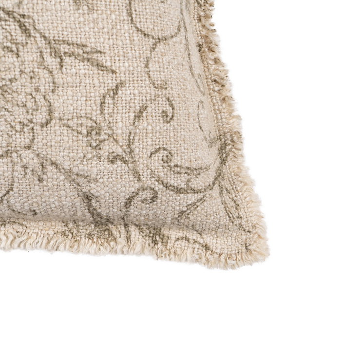 Cojín Flores Beige Oscuro 45 X 45 cm (Set de 2)