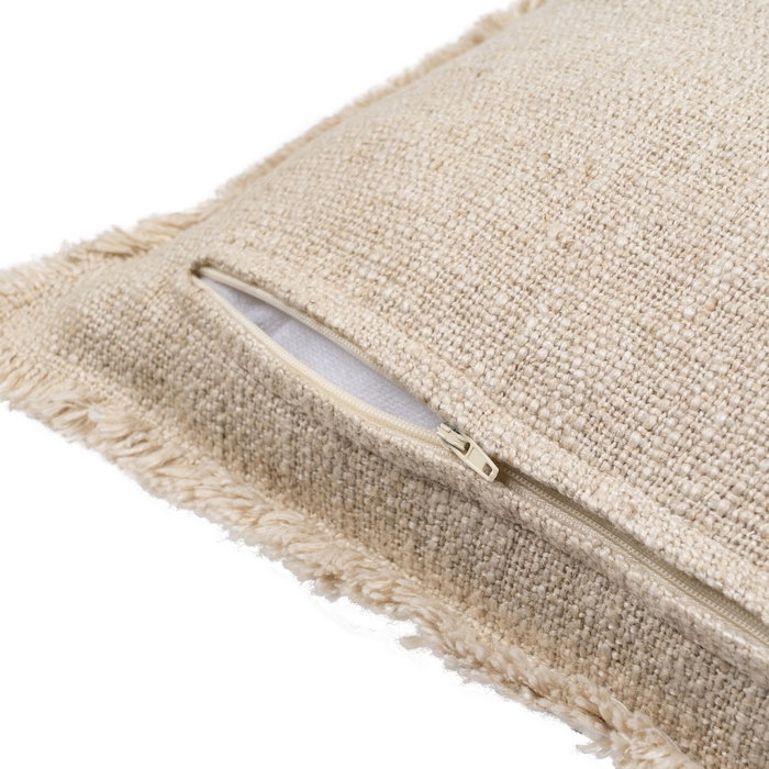 Cojín Flores Beige Oscuro 45 X 45 cm (Set de 2)