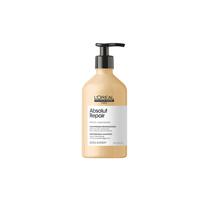 L'Oréal Professionnel Serie Expert Absolut Repair Champú con Proteína + Quínoa Dorada, 500 ml L'Oréal Professionnel Serie Expert Absolut Repair Champú con Proteína + Quínoa Dorada, 500 ml