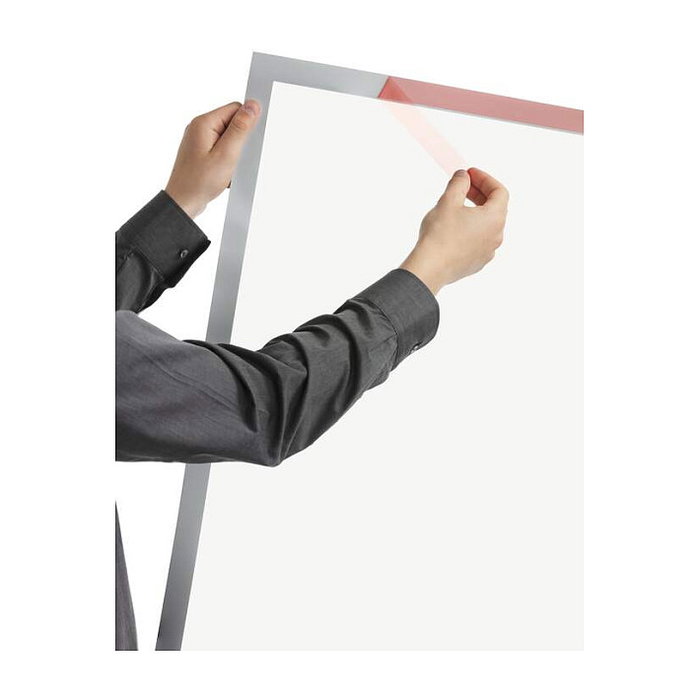 Durable DURAFRAME Portapapeles magnético autoadhesivo DIN A1 Plateado