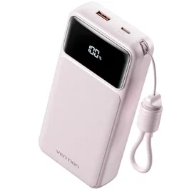 Vention Powerbank 20000mAh 22.5W XGYP0-40-TY Rosa con Cable USB Tipo-C