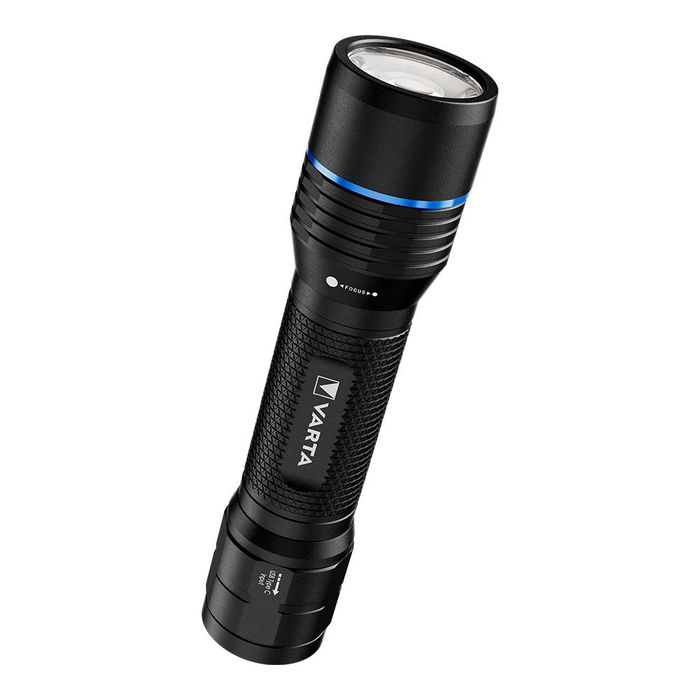 Varta Night Cutter Pro F20R Linterna Táctica Recargable USB-C 1000 Lúmenes IP67, Power Bank, 5 Modos de Luz, Incluye Cordón