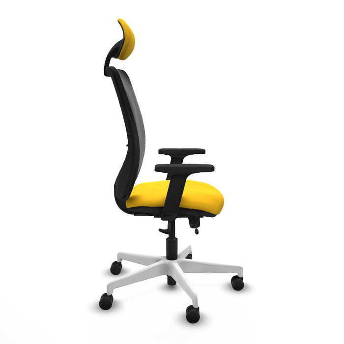 PIQUERAS Y CRESPO Silla de oficina Zulema con mecanismo Sincro/Traslack, Amarillo y Negro PIQUERAS Y CRESPO Silla de oficina Zulema con mecanismo Sincro/Traslack, Amarillo y Negro