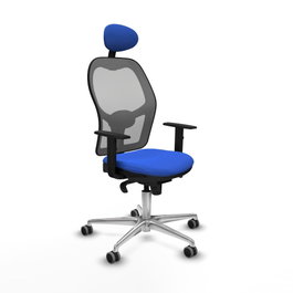 PIQUERAS Y CRESPO Silla de oficina Jorquera Azul y Gris