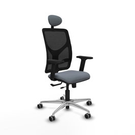PIQUERAS Y CRESPO Silla de oficina Motilla Gris con Mecanismo Sincro/Traslack