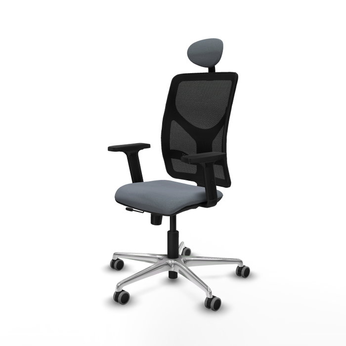 PIQUERAS Y CRESPO Silla de oficina Motilla Gris con Mecanismo Sincro/Traslack