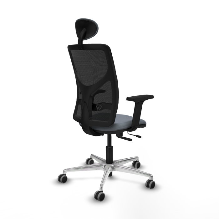 PIQUERAS Y CRESPO Silla de oficina Motilla Gris con Mecanismo Sincro/Traslack
