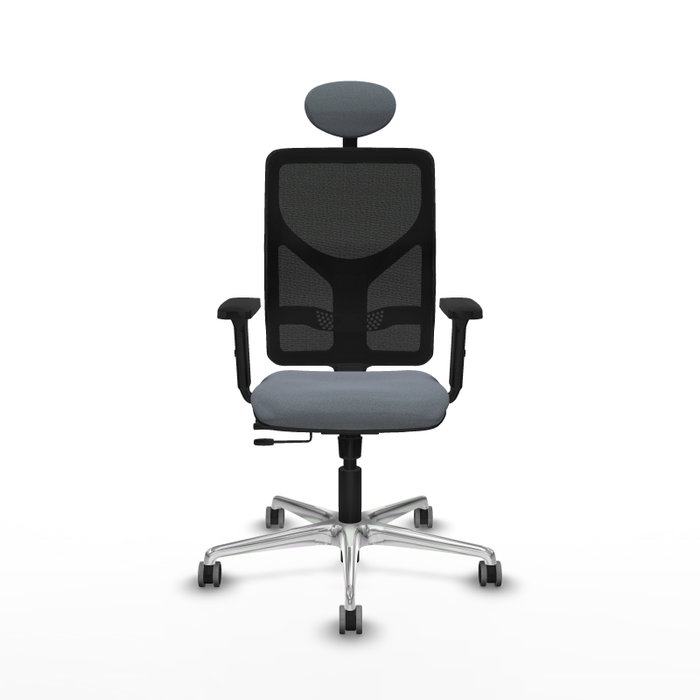 PIQUERAS Y CRESPO Silla de oficina Motilla Gris con Mecanismo Sincro/Traslack
