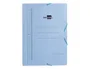 Liderpapel Carpeta de cartón pintado con tres solapas azul formato folio