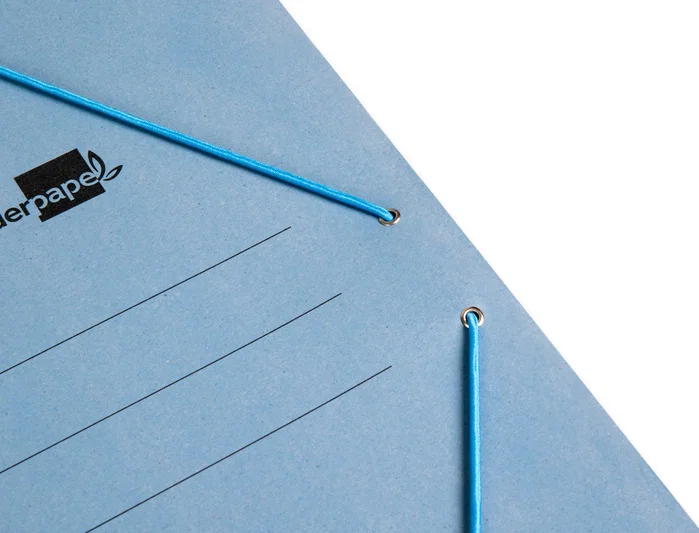 Liderpapel Carpeta de cartón pintado con tres solapas azul formato folio Liderpapel Carpeta de cartón pintado con tres solapas azul formato folio
