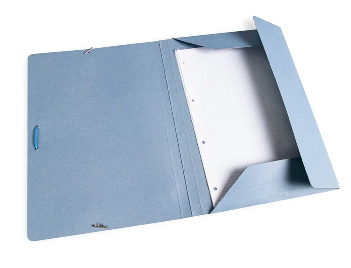 Liderpapel Carpeta de cartón pintado con tres solapas azul formato folio Liderpapel Carpeta de cartón pintado con tres solapas azul formato folio