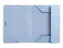 Liderpapel Carpeta de cartón pintado con tres solapas azul formato folio