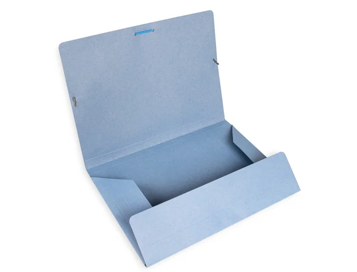Liderpapel Carpeta de cartón pintado con tres solapas azul formato folio Liderpapel Carpeta de cartón pintado con tres solapas azul formato folio