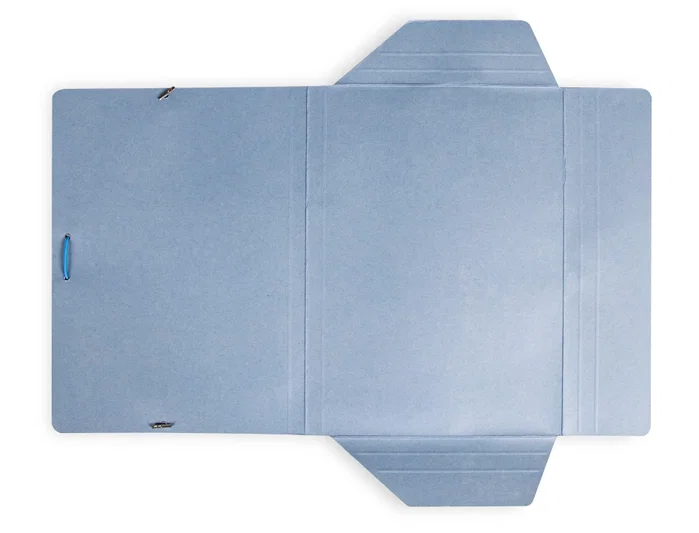 Liderpapel Carpeta de cartón pintado con tres solapas azul formato folio Liderpapel Carpeta de cartón pintado con tres solapas azul formato folio