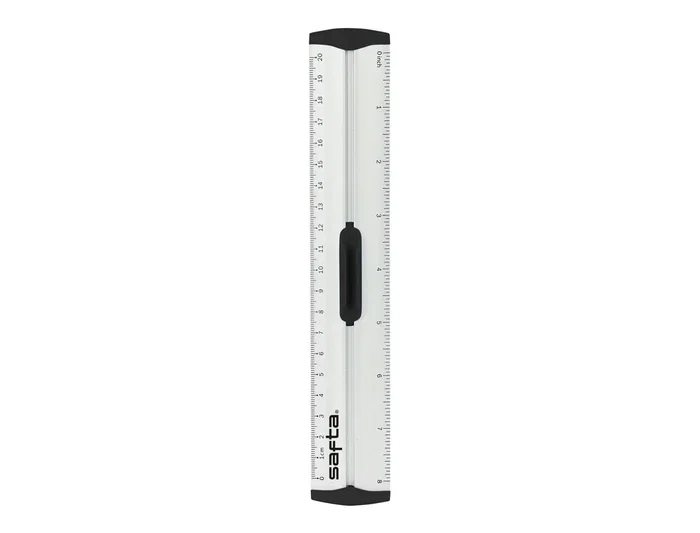 Safta Regla de Aluminio 20 cm, Material: Aluminio, Dimensiones: 30x230x120 mm