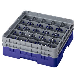 CAMBRO Cesta de lavado 25 comp. 2 alturas Azul marino